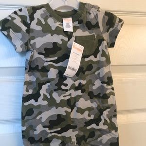 Gymboree boys one piece camouflage outfit